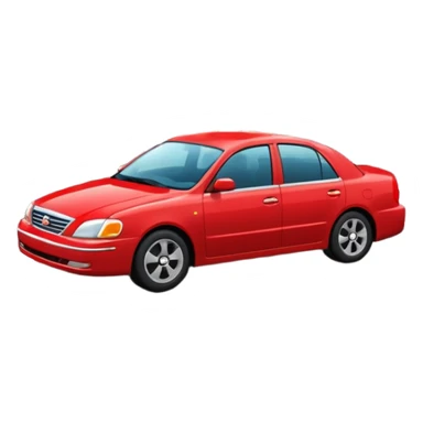 car in middle traffic lane  sticker