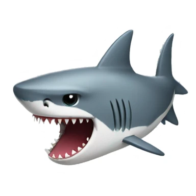 cat wear shark hat sticker