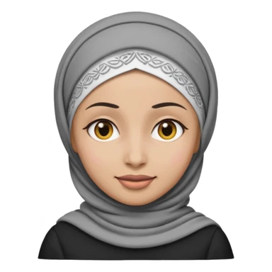 make her into emoji greyscale with tichel sticker
