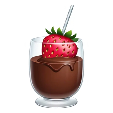 chocolate covered strawberries in a clear glass sticker