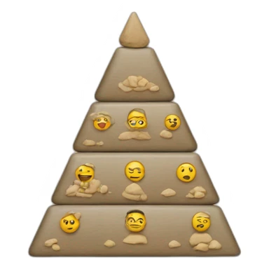 hierarchy pyramid sticker