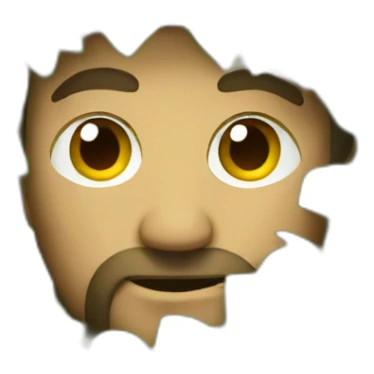 medieval man hidden behind bush sticker