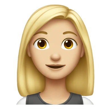 tall blonde girl  sticker