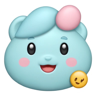 Create a cute, small 3D sticker in a realistic digital illustration style, with soft textures and pastel colors. Object
 sticker