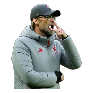 jurgen Klopp is doing "kiss" gesture sticker