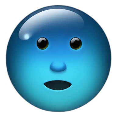 La pleine lune bleu sticker