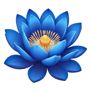 Bouquet of blue lotus sticker