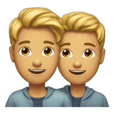 Teen gay couple sticker