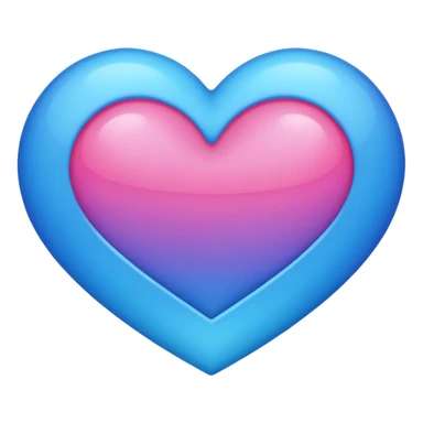 A bisexual heart sticker