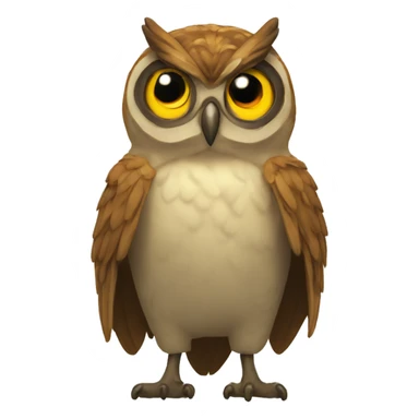 buho musculoso sticker