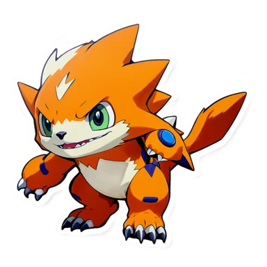 Digimon adventure  sticker