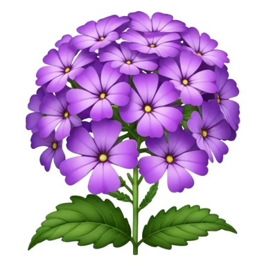 big verbena flower, single sticker