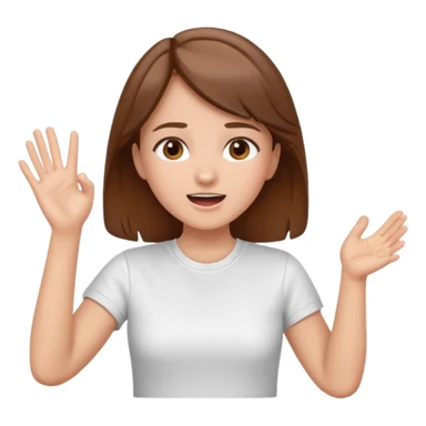 cheering girl whistling and clapping sticker