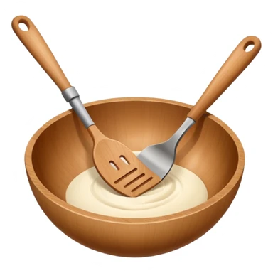 wooden kitchen utensils and items sticker