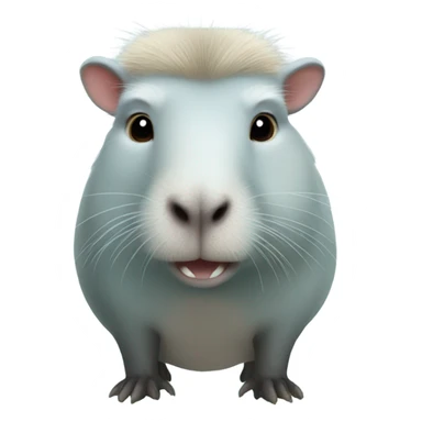 light blue capybara sticker