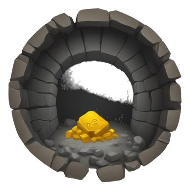 mine shaft/coin sticker