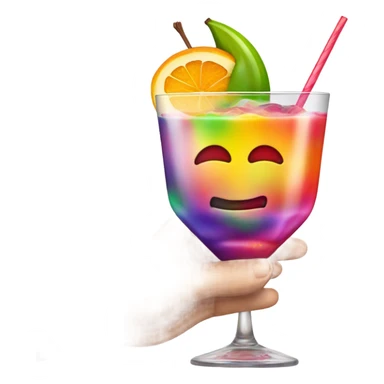 Pain killer cocktail with hands in air sticker