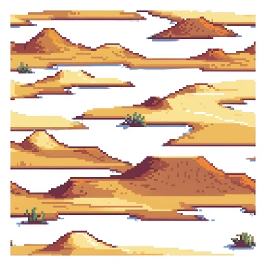 sunny desert landscape with rolling sand dunes sticker