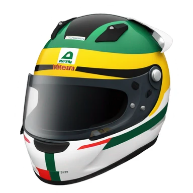 ayrton senna helmet sticker
