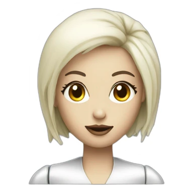 Latex robot women sticker