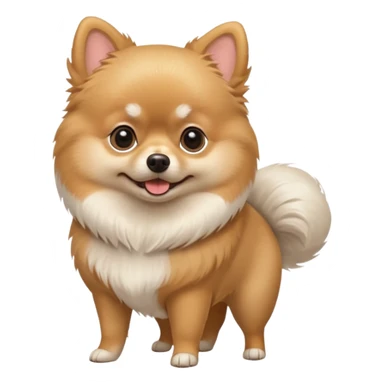 Bald Pomeranian  sticker
