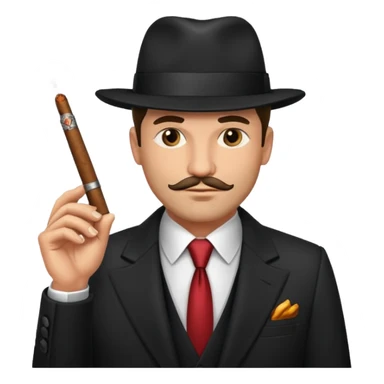 male Mobster sticker