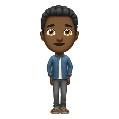 black man without shoes on big feet sticker