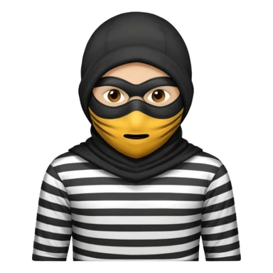 El emoji de un ladrón  sticker