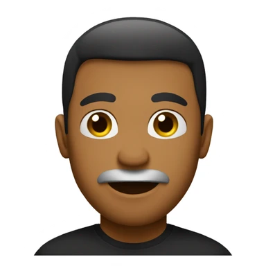 black tshirt with the letter GP in the top corner .emoji.write onthem 20five sticker