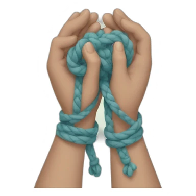 handS tied sticker