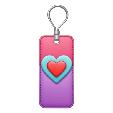 heart patterned  rectangler bookmark sticker