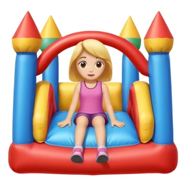  girl-sitting-in-bouncy-house sticker