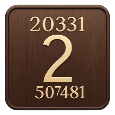 hotel room number wood sign near door sticker