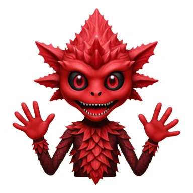 Spicy Zinger in stranger things themed sticker