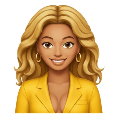 Beyonce with yellow outfit sticker