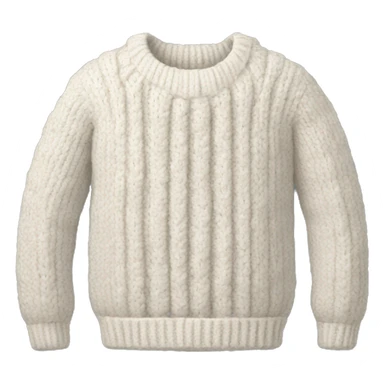 knitted white sweater  sticker