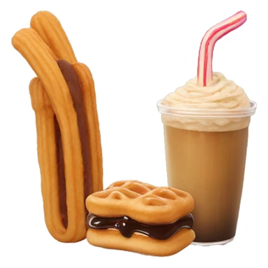 boba and churros sticker