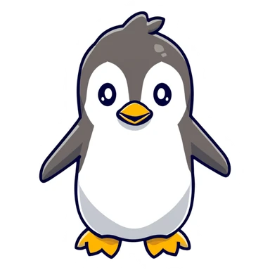cute penguin sticker