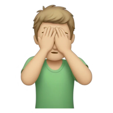 person wipes sweat from their face sticker