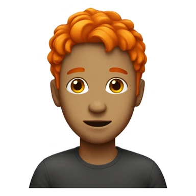 red person with orange hair sticker