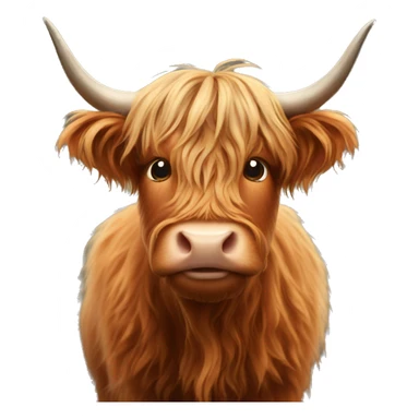 Highland cow sticker