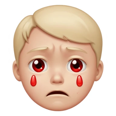 Crying kid sticker