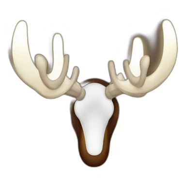 moose horns with light bulbs sticker