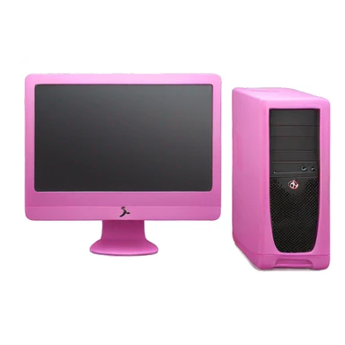 Pink Pc setup sticker