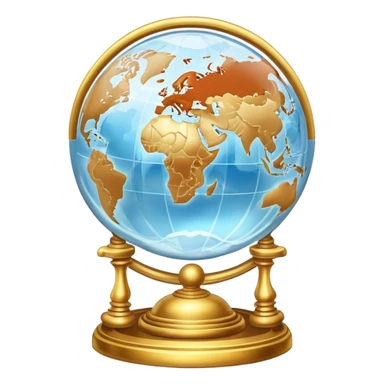 Epic divine marbles inside globe aesthetic-scenery- sticker