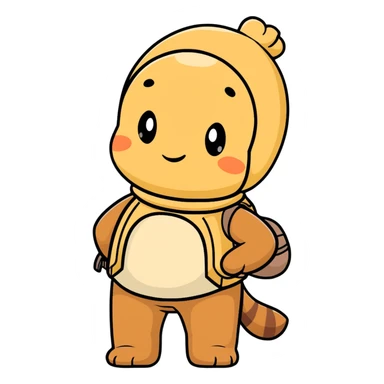 iconic face of Sandy Cheeks from SpongeBob sticker