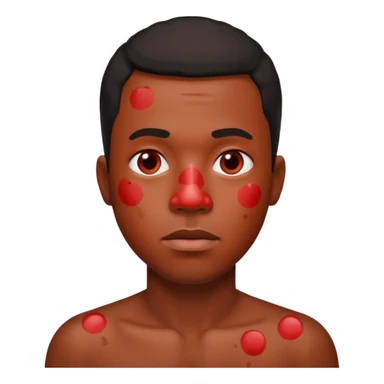 measles black man sticker