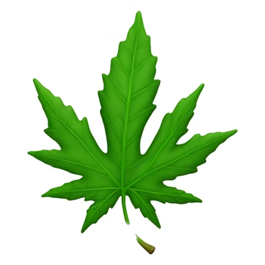 Hoja de canabis sticker