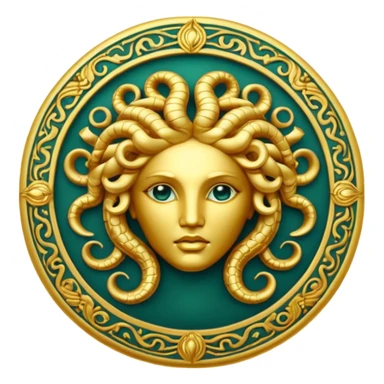 Medusa Versace logo sticker