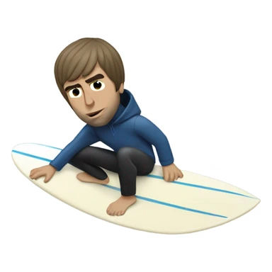 Liam Gallagher surfing sticker